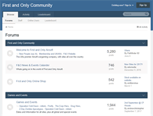 Tablet Screenshot of forum.firstandonlyevents.co.uk